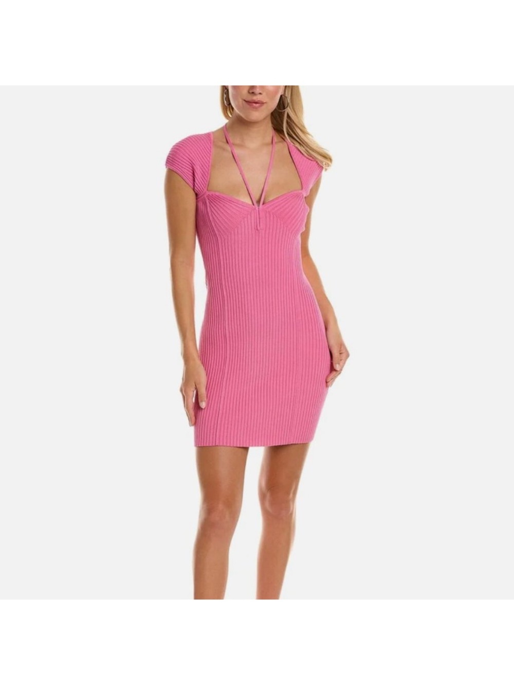 SIMKHAI Dylan Mini Dress, Pink